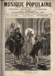 Repræsentation af den franske populære sang "" Kong Dagobert"" repræsenterende kong Dagobert I (ca. 600-639) og Saint Eloi af Noyon (ca. 588-660): "The Good Saint Eloi af Unknown artist