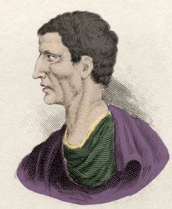 Repræsentation af den romerske politiker Lucius Cornelius Sulla (formand eller formand) (138-68 f.Kr.). Indgravering af det 19. århundrede. af Unknown artist