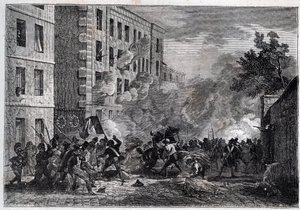 Revolution 1830 - Polyteknikeren Louis Vaneau (Vanneau af Unknown artist