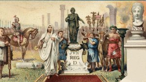 romersk politisk system. Plebens Tribune: Caius Sempronius Gracchus (Gaius (Caius) Sempronius Gracco) (154-122 f.Kr.), en romersk statsmand (med tilnavnet "The Gracques" med sin bror) skabte en ny by (Junonia) i Kartago til kolonien. Kromolitografi af l af Unknown artist