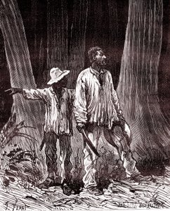 Kumimetsästäjät eksyneet Brasilian viidakossa af Unknown artist