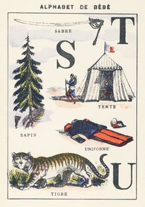 S T U: sabel, til, leje, tiger, uniform af Unknown artist