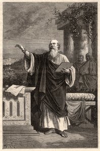Saint Irenee de Lyon (skt. Irenaeus af Lyon) (130-202) - af Unknown artist
