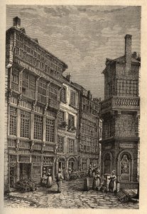 Saint Malo (Saint-Malo) hus af Duguay Trouin (Rene Dugay-Trouin) - indgravering i "" PATRIE"" - PECTUREQUIREQUE BESKRIVELSE AF FRANKRIG I 6 BIND AF LUCIEN HUARD - slutningen af ​​det 19. århundrede af Unknown artist