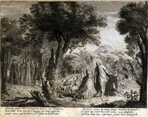 Satirisk vignet mod jansenismen. af Unknown artist