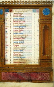 Septemberkalender med Vægtens tegn - middelalderens miniature: Anmod om tilladelse fra Toulouses kommunale bibliotek (tlf.: 05 62 27 66 66) af Unknown artist