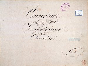 Noder til De to dage (ouverture), opera af Luigi Cherubini af Unknown artist