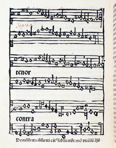 Nodeside for musikologiske studier og dokumenter af Nicola Burzio af Unknown artist