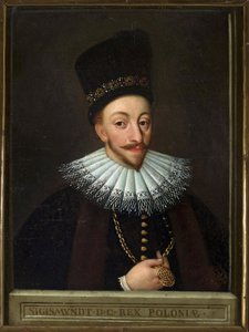 Sigismund III af Polen - Portræt af Sigismund III Vasa, konge af Polen (1566-1632), anonym. Olie på lærred, begyndelsen af ​​det 17. århundrede, Narodowe Museum, Warszawa af Unknown artist