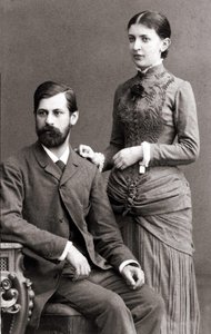 Sigmund Freud og hans kone Bernays Martha i juni 1885. af Unknown artist