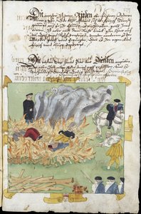 Sorcieres - Afbrændingen af tre hekse i Baden den 4. november af Unknown artist