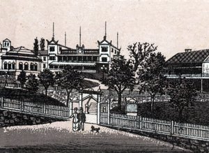 Stockholm, Sverige: udsigt over Haselbacken. i "" Verden illustrerer 168 visninger"" Udateret (slutningen af det 19. århundrede) af Unknown artist