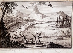 Indianernes overraskelse ved Christopher Columbus