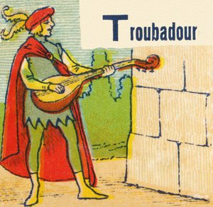 T som Troubadour af Unknown artist