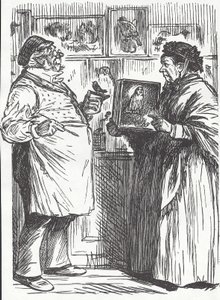 Taxidermist, slutningen af det 19. århundrede (trægravering) af Unknown artist
