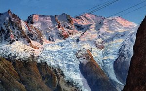 Telepherique Planpraz-le-Brevent Chamonix, Haute-Savoie, Rhone-Alpes, Frankrig af Unknown Artist