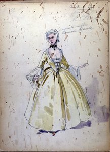 The Lady of Spades: Opera komponeret i 1890 af Piotr eller Petr Ilyich Tchaikovsky (eller Tchaikowsky) af Unknown artist