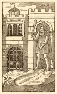 Pilgrimmene nu, for at tilfredsstille kødet fra Pilgrimmenes fremgang fra denne verden, til det som skal komme af John Bunyan (1628-1688) Christian and Hopeful falder i søvn og bliver fanget af kæmpen o af Unknown