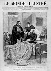 Paven giver nadver til zar Alexander III. ""Den illustrerede verden"". 11/10/1894. af Unknown artist
