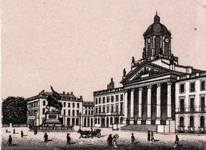 Royal Square i Bruxelles i Belgien i "Verden illustrerer 168 visninger"" Udateret (slutningen af det 19. århundrede) af Unknown artist