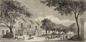 Vinlageret i Paris i 1861 - Eaux de vie-distriktet af Unknown artist