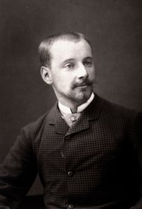Kunstneren Albert Maignan fotograferet i anledning af Paris-salonen i 1881 af Unknown