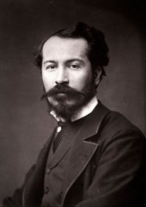 Kunstneren Edmond-Louis Dupain portrætteret i anledning af Salonen i Paris i 1883 af Unknown
