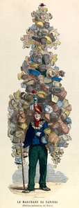 Kurvhandleren i Paris i 1800-tallet - privat samling af Unknown artist