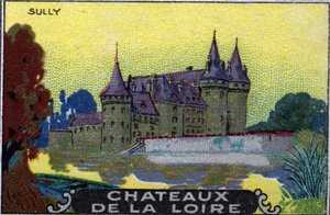 Slottene i Loire: slottet i Sully, begyndelsen af det 20. århundrede (chromo) af Unknown Artist