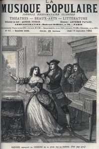 Komponisten George Frederick Handel (Georg Friedrich Handel af Unknown artist