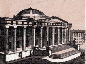 Toldhuset i New York i USA i "Verden illustrerer 168 visninger"" Udateret (slutningen af det 19. århundrede) af Unknown artist
