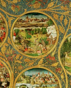 Stamtræet for de babenbergske markgrever og hertuger, de første herskere af "Ostarrichi" af Unknown Artist