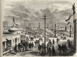 Festen den 15. august 1867 på Trocadero i Paris - Det berømte univers i 1867 af Unknown artist