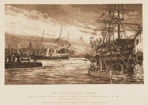 Begravelsen af dronning Victoria af Unknown Artist