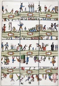 Det illustrerede domino-kort - Arts Déco, n.d. af Unknown artist