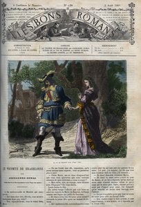 Det sidste interview af Marie Mancini (1639-1715) med Ludvig XIV (1638-1715) før hans afgang fra hoffet til Brouage den 22. juni 1659, eksilet organiseret af kardinal Mazarin for at holde ham væk fra kongen - Illustrationen tager fra “Vigreve af BH af Unknown artist