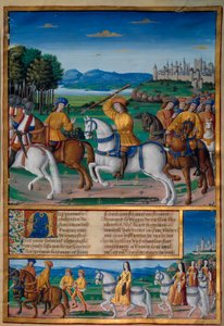 Karl VIs galskab (1368 - 1422). Den 5. august 1392 begyndte han i skoven Le Mans at opleve rasende vanvids angreb: Han skreg på forræderi angreb sin egen troppe og dræbte fire mennesker. Chronicles of Enguerrand de Monstrelet (v. 1400 af Unknown artist