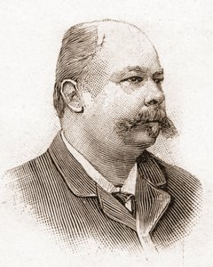 Medlemmerne af Academy Francaise i 1895: portræt af Henri (Henry) Meilhac (1831-1897), fransk dramatiker. af Unknown artist