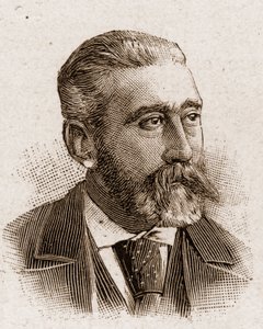 Medlemmerne af Academy Francaise i 1895: portræt af Jose Maria (Jose-Maria) de Heredia (1842-1905), fransk digter. af Unknown artist