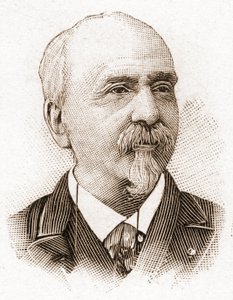 Medlemmerne af Academy Francaise i 1895: portræt af Victor Cherbuliez (1829-1899), romanforfatter, dramatiker, essayist, fransk litteraturkritiker. af Unknown artist