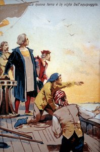 Den nye verden før besætningen på Christopher Columbus (1492). af Unknown artist