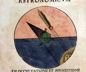 Fænomenet kometer - i Astronomicon caesarum, afhandling fra det 16. århundrede af Unknown artist