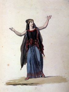 Heksen Medea efter Argonauternes cyklus. 1800-tals tegning. af Unknown artist