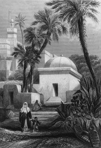 Grave af de mauriske indbyggere på en kirkegård i Algier i Bab-el-Oued af Unknown artist