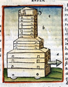 Skildpadde, tank - i "" De architectura"" af Vitruva fra 1630 af Unknown artist