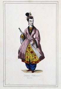 En kinesisk kvinde - i "Jordens folk"" af Fader Paul Jonhanneaud, Librairie des Bons livres af Unknown artist
