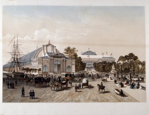 Verdensudstilling fra 1855: Industripaladset - Litografi af Unknown artist