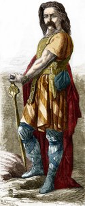 Vercingetorix (ca. 72-46 f.Kr.), Galliens høvding. af Unknown artist