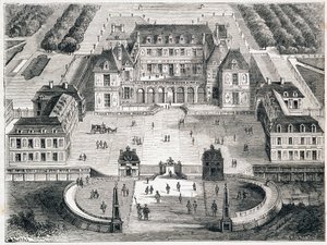 Versailles sous Louis XIII - gravering af Unknown artist