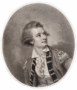 Vicente Lunardi, en italiensk aeronautiker, som foretog den første ballonstigning i England den 14. september 1784. Indgravering fra slutningen af det 18. århundrede. af Unknown artist